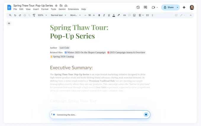 Google rolls out new Gemini capabilities to Docs, Sheets, Slides, and Drive