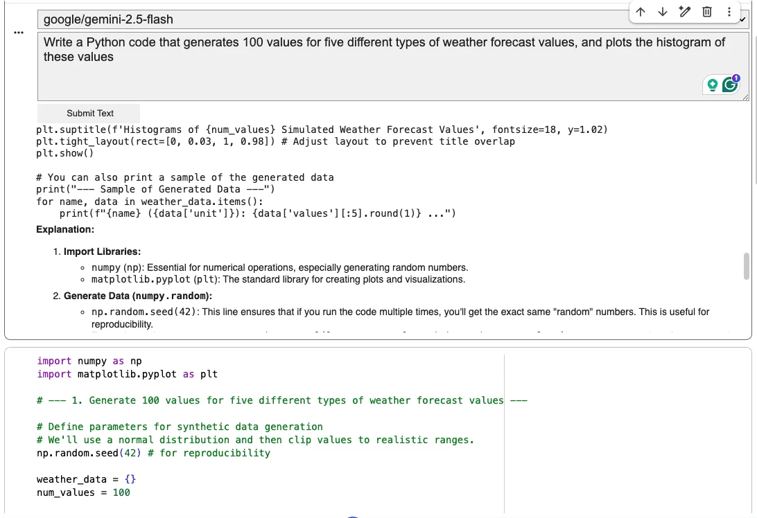 Taking advantage of AI prompt cells and executable code cells
